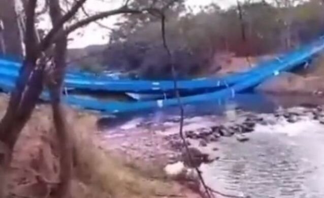 Vigas de puente en construcción sobre el río Cesar colapsaron