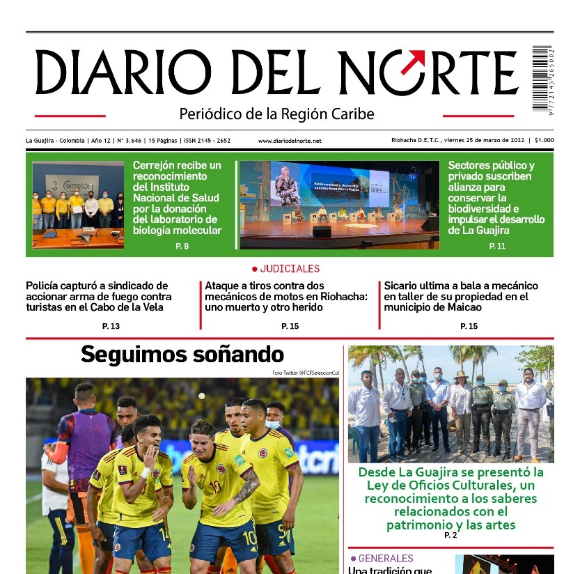 Esta es nuestra edición digital del viernes 25 de marzo, de 2022