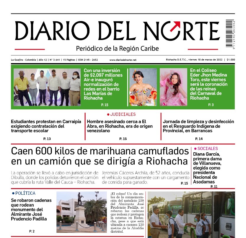 Esta es nuestra edición digital del viernes 18 de agosto, de 2022