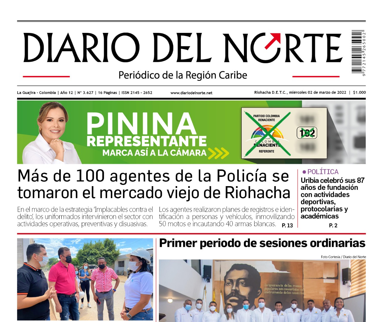 Esta es la edición digital del miércoles 2 de marzo, de 2022