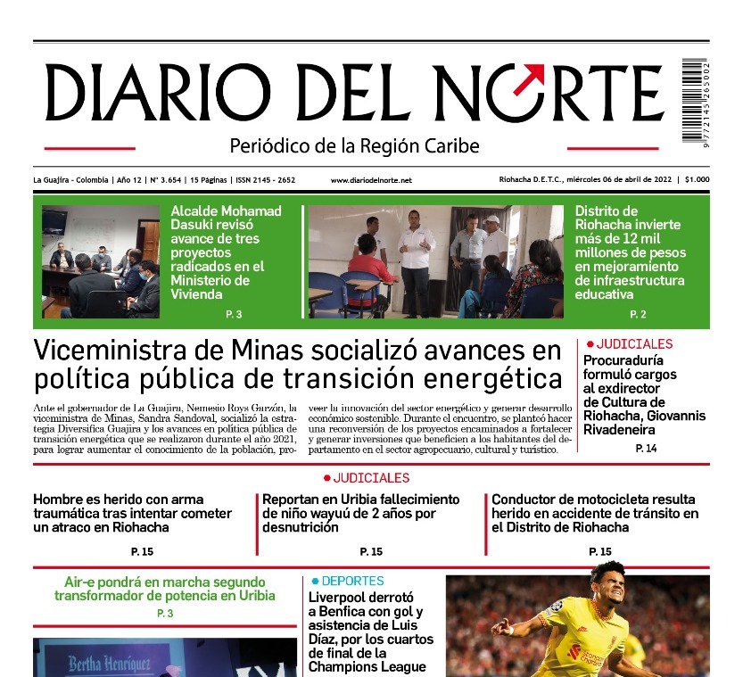 Esta es nuestra edición digital del miércoles, 6 de abril, de 2022