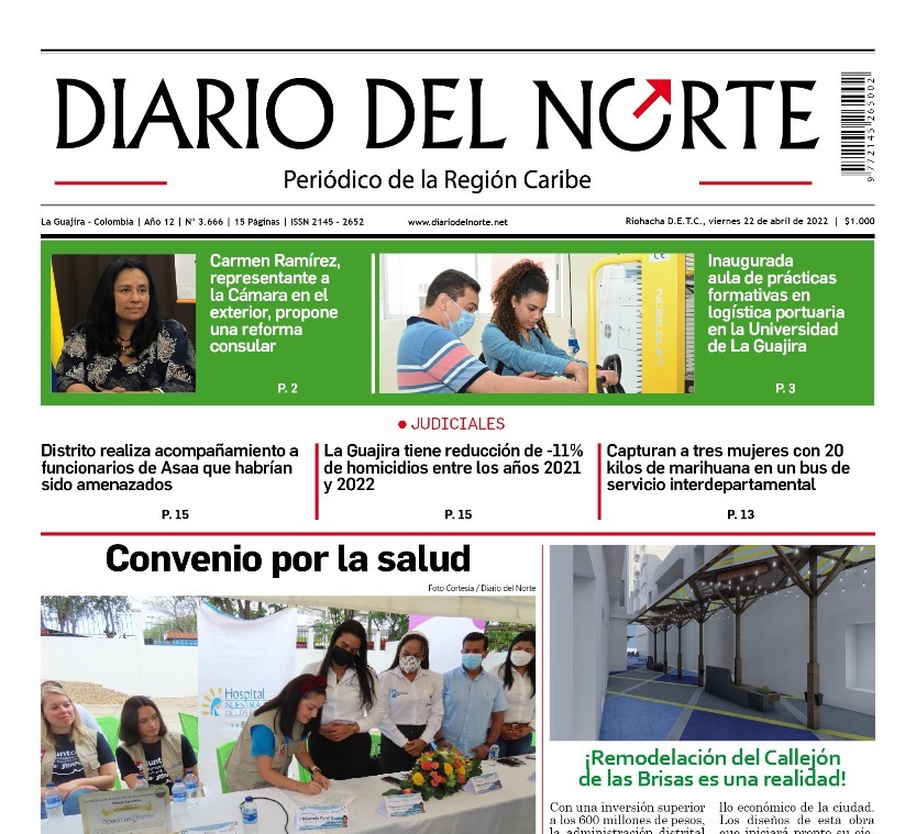 Esta es nuestra edición digital del viernes 22 de abril, de 2022