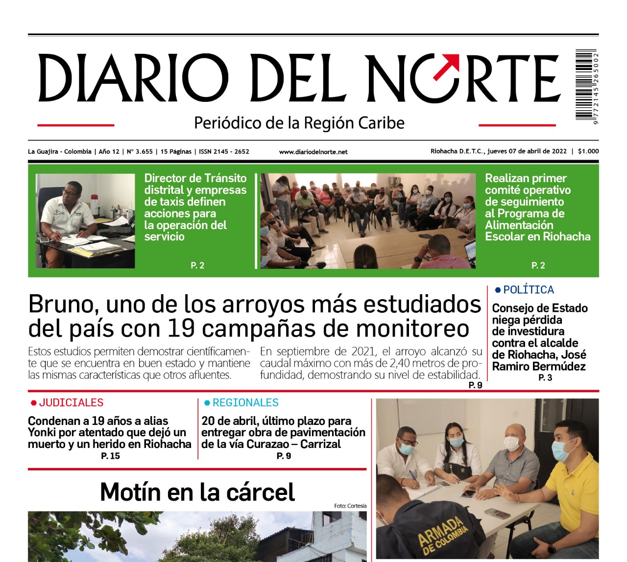 Esta es nuestra edición digital del jueves 7 de abril, de 2022