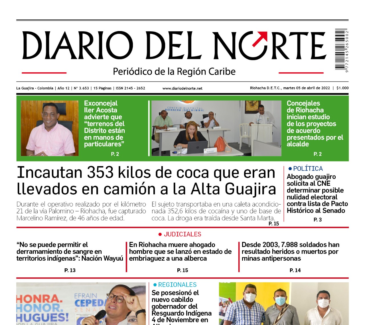 Esta es nuestra edición digital del martes 5 de abril, de 2022