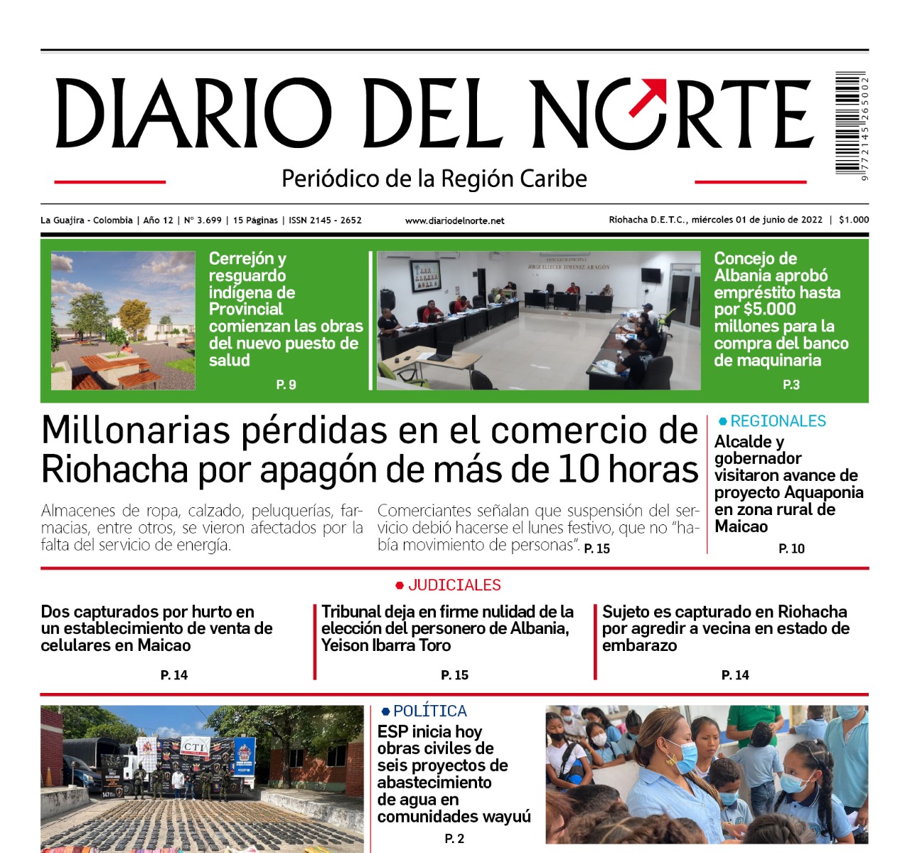 Esta es nuestra edición digital del miércoles 1 de junio, de 2022