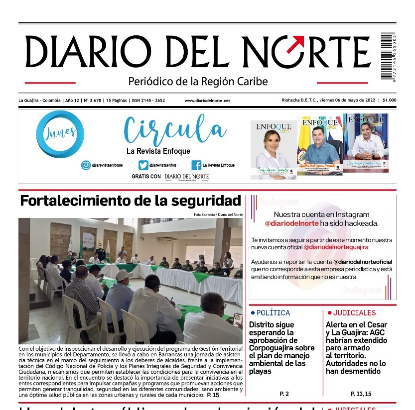 Esta es nuestra edición digital del viernes 6 de mayo, de 2022