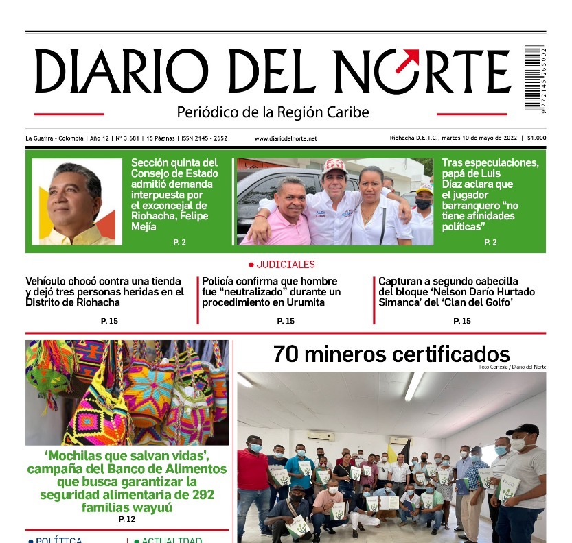 Esta es nuestra edición digital del martes 10 de mayo, de 2022