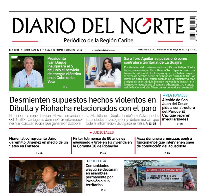 Esta es nuestra edición digital del miércoles 11 de mayo, de 2022