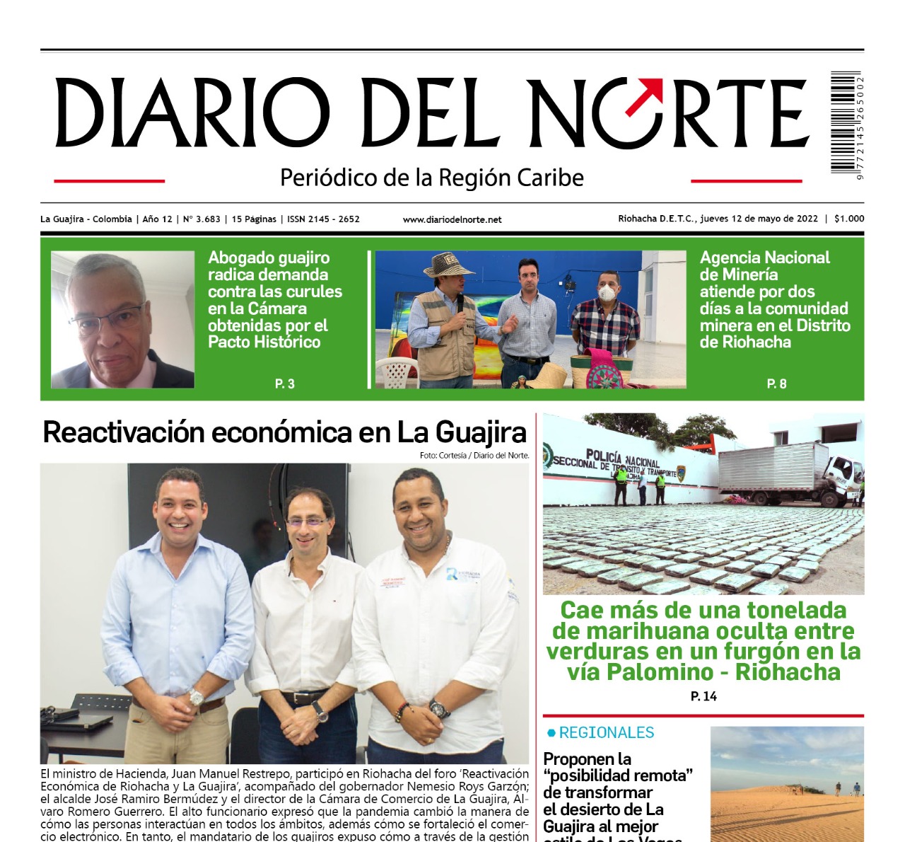 Esta es nuestra edición digital del jueves 12 de mayo, de 2022