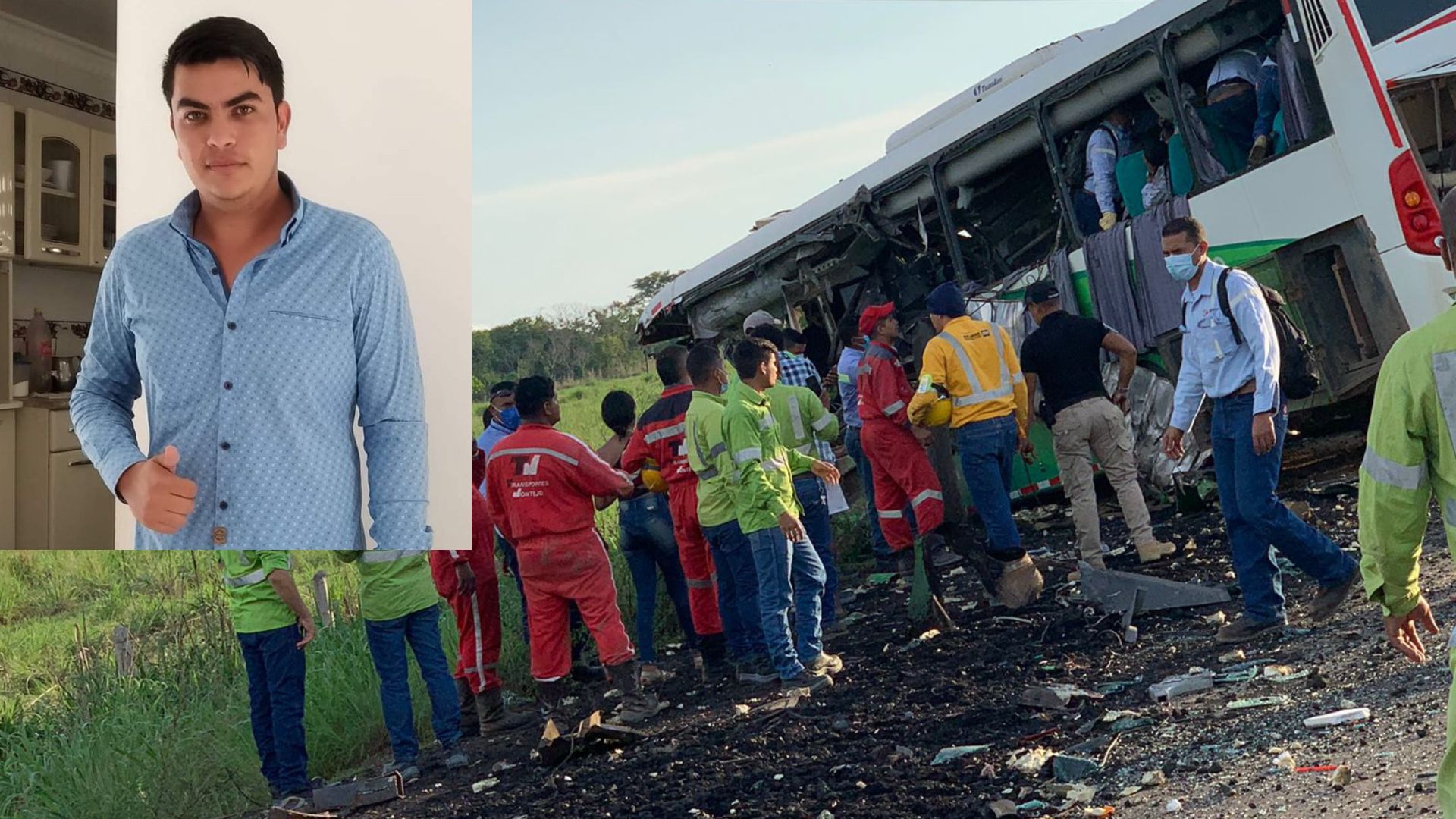 Tres empleados de la Drummond muertos y varios heridos deja choque de bus contra tractomula cargada de carbón
