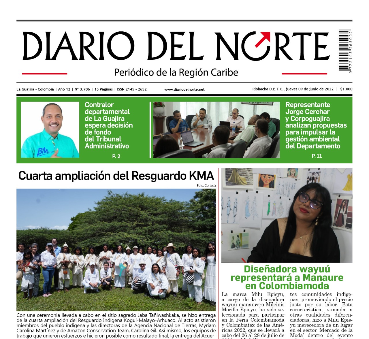 Esta es la edición digital del jueves 09 de junio de 2022