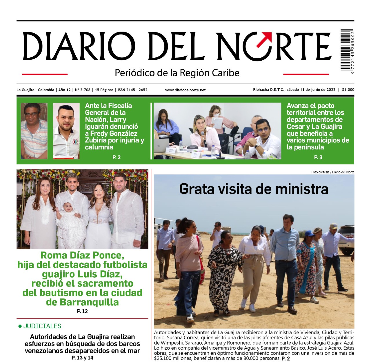 Esta es nuestra edición digital del sábado 11 de junio de 2022