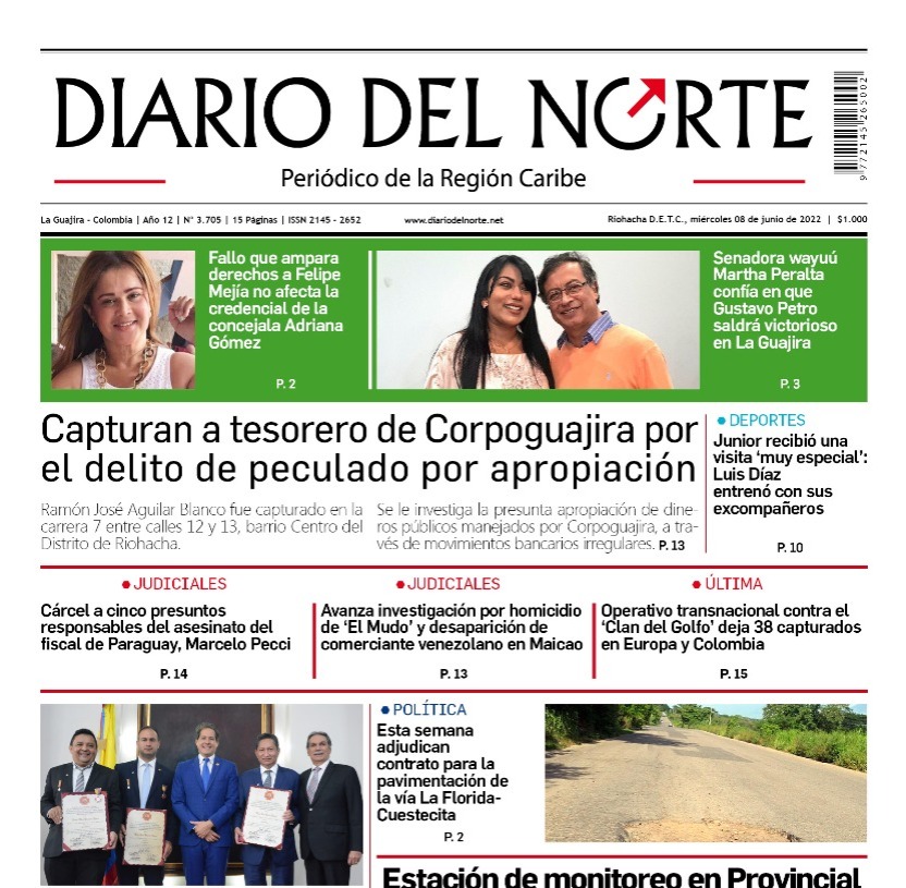 Esta es nuestra edición digital del miércoles 8 de junio, de 2022