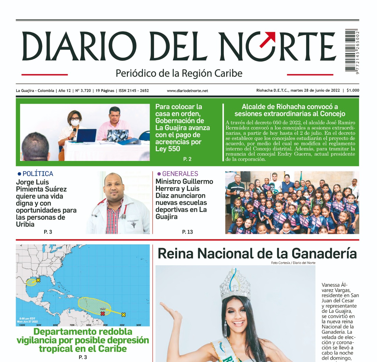 Esta es la edición digital del martes 28 de junio, de 2022