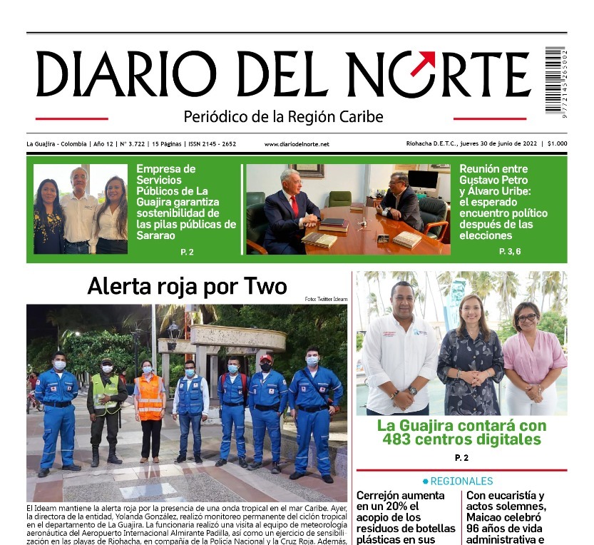 Esta es la edición digital del jueves 30 de junio, de 2022