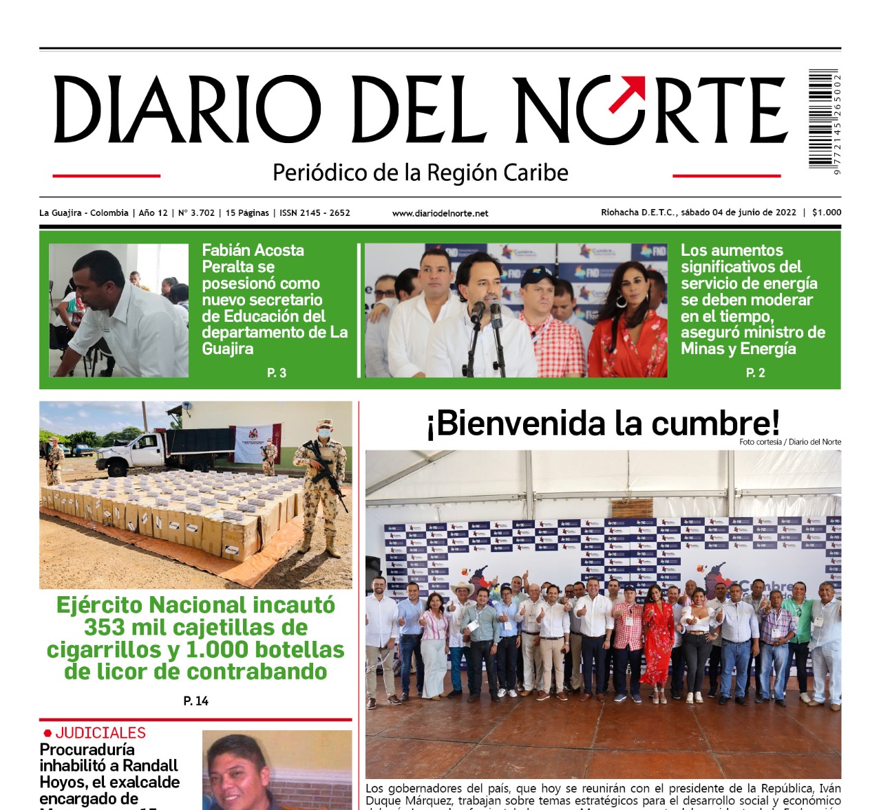 Esta es la edición digital del sábado 4 de junio de 2022