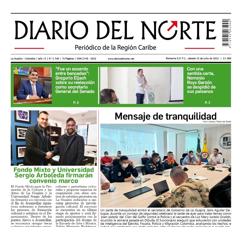 Esta es nuestra edición digital del sábado 23 de julio, de 2022