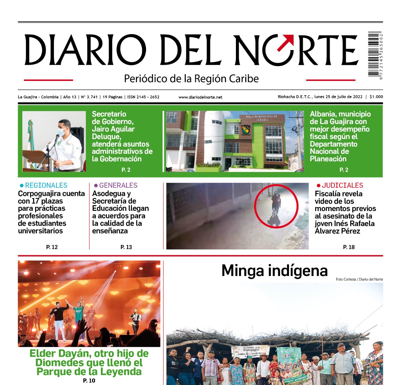 Esta es nuestra edición digital del lunes 25 de julio, de 2022