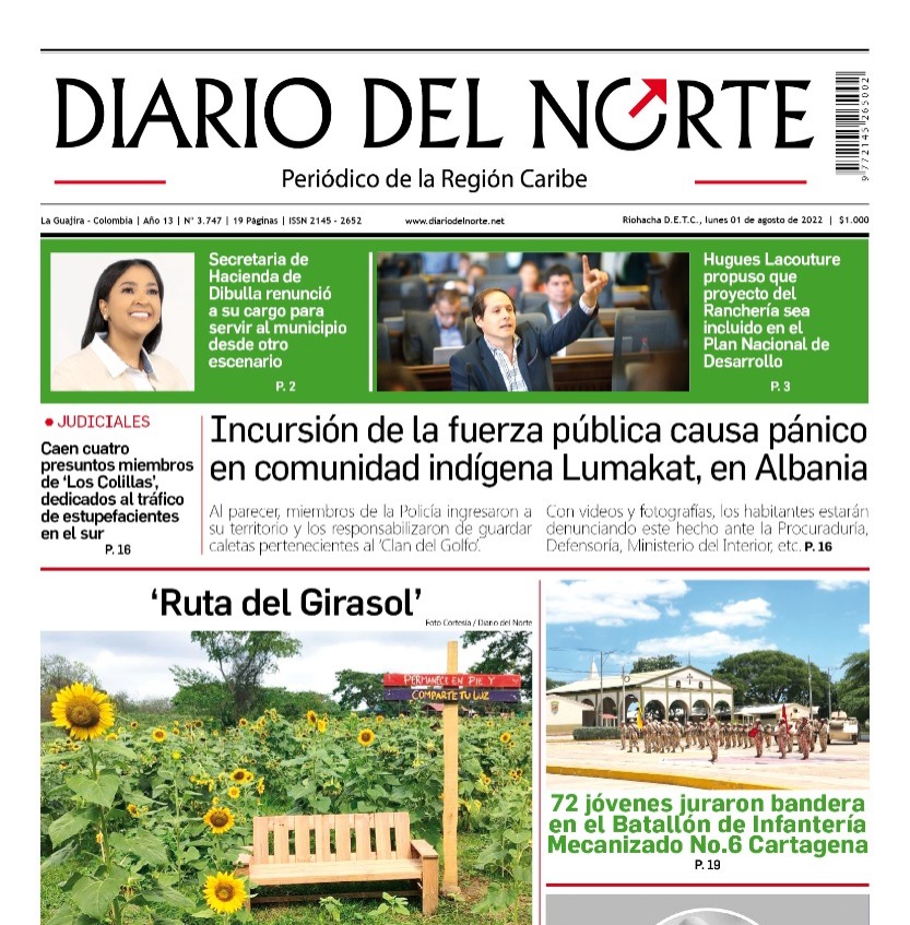 Esta es nuestra edición digital del lunes 1 de agosto, de 2022