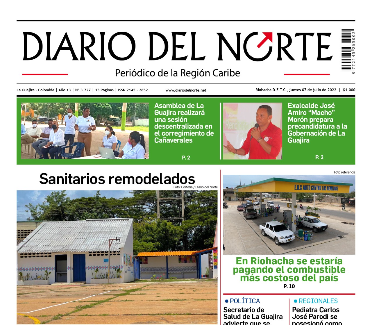 Esta es nuestra edición digital del jueves 7 de julio, de 2022