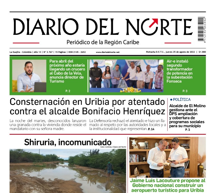 Esta es nuestra edición digital del jueves 25 de agosto, de 2022