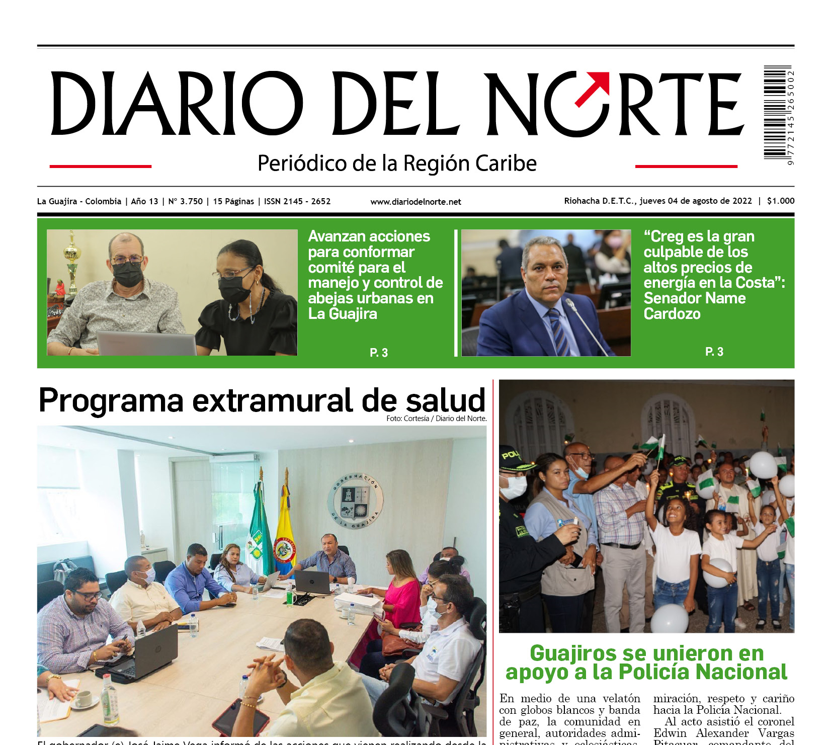 Esta es nuestra edición digital del jueves 4 de agosto, de 2022