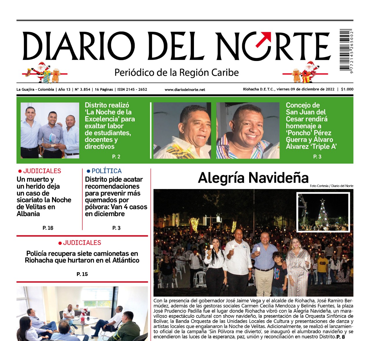 Compartimos nuestra edición de hoy 9 de diciembre de 2022