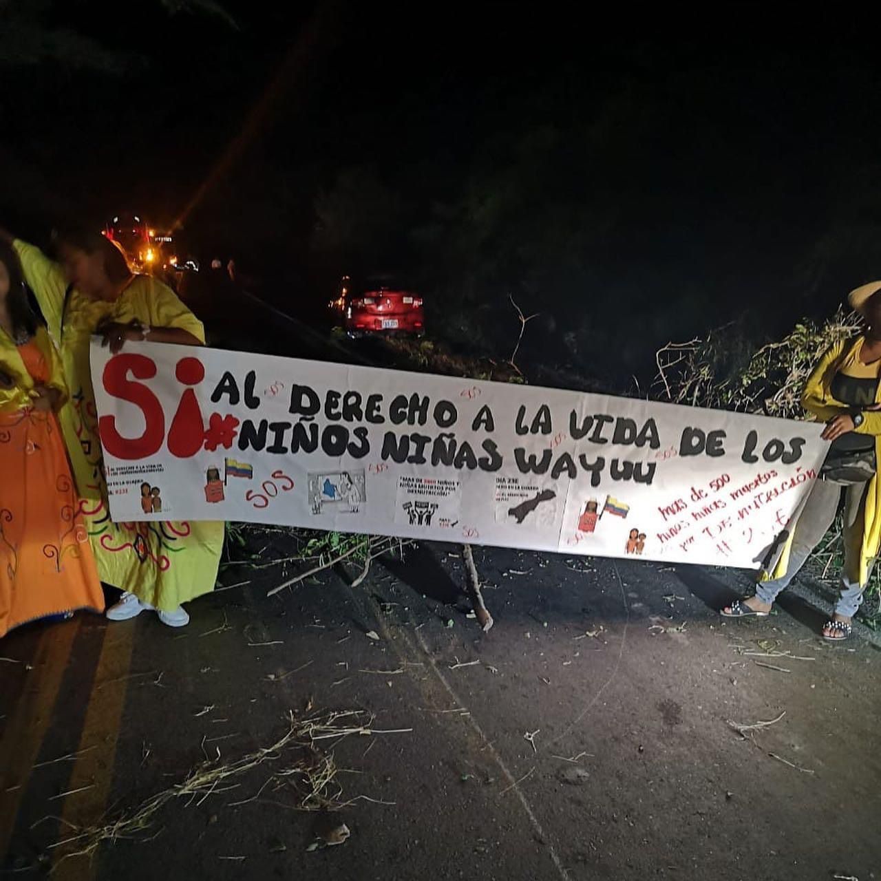 Sin disturbios ni alteración continúa desarrollándose el paro wayuú  en La Guajira