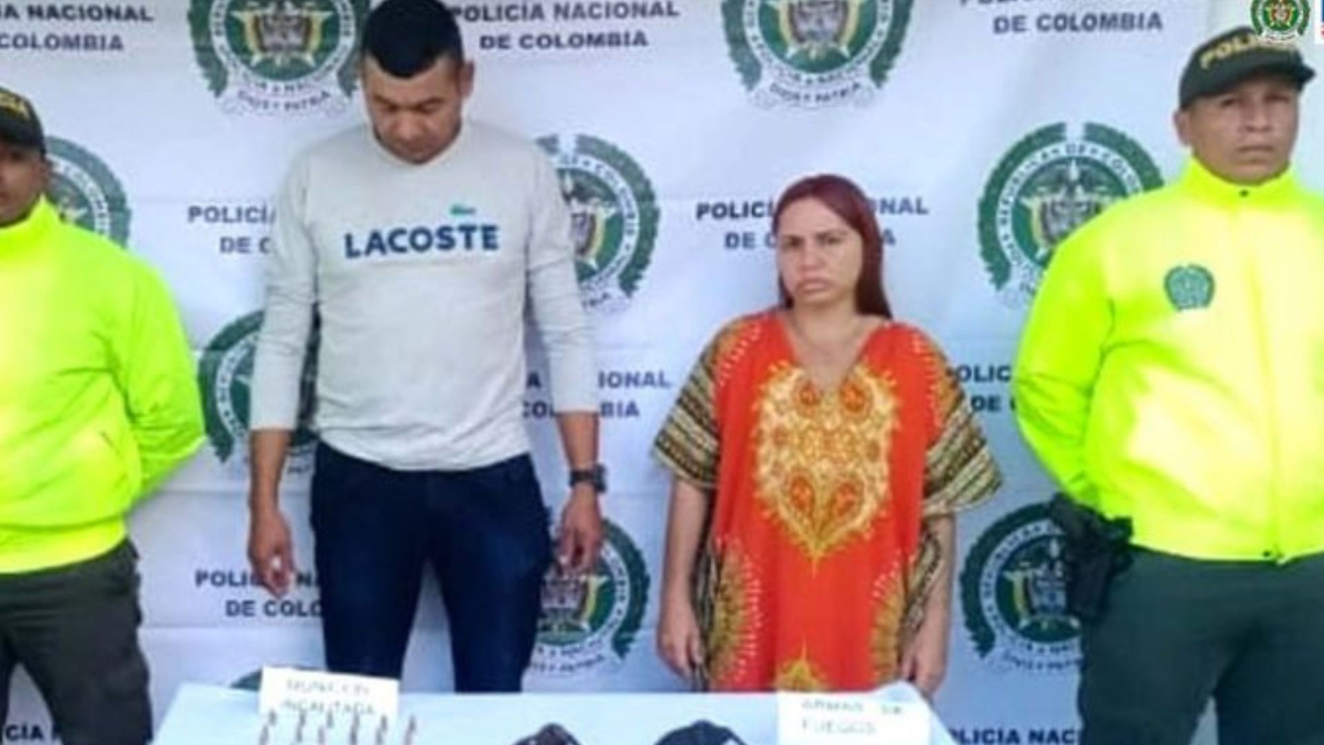 A prisión fue enviada una pareja presuntamente implicada en tráfico de armas en la Troncal del Caribe
