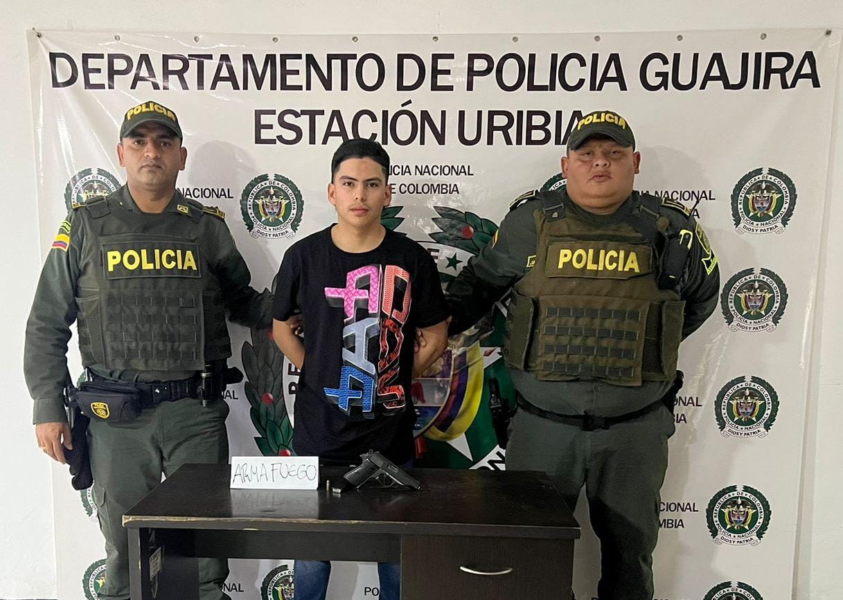 En Uribia capturan a un hombre con arma de fuego sin documentación