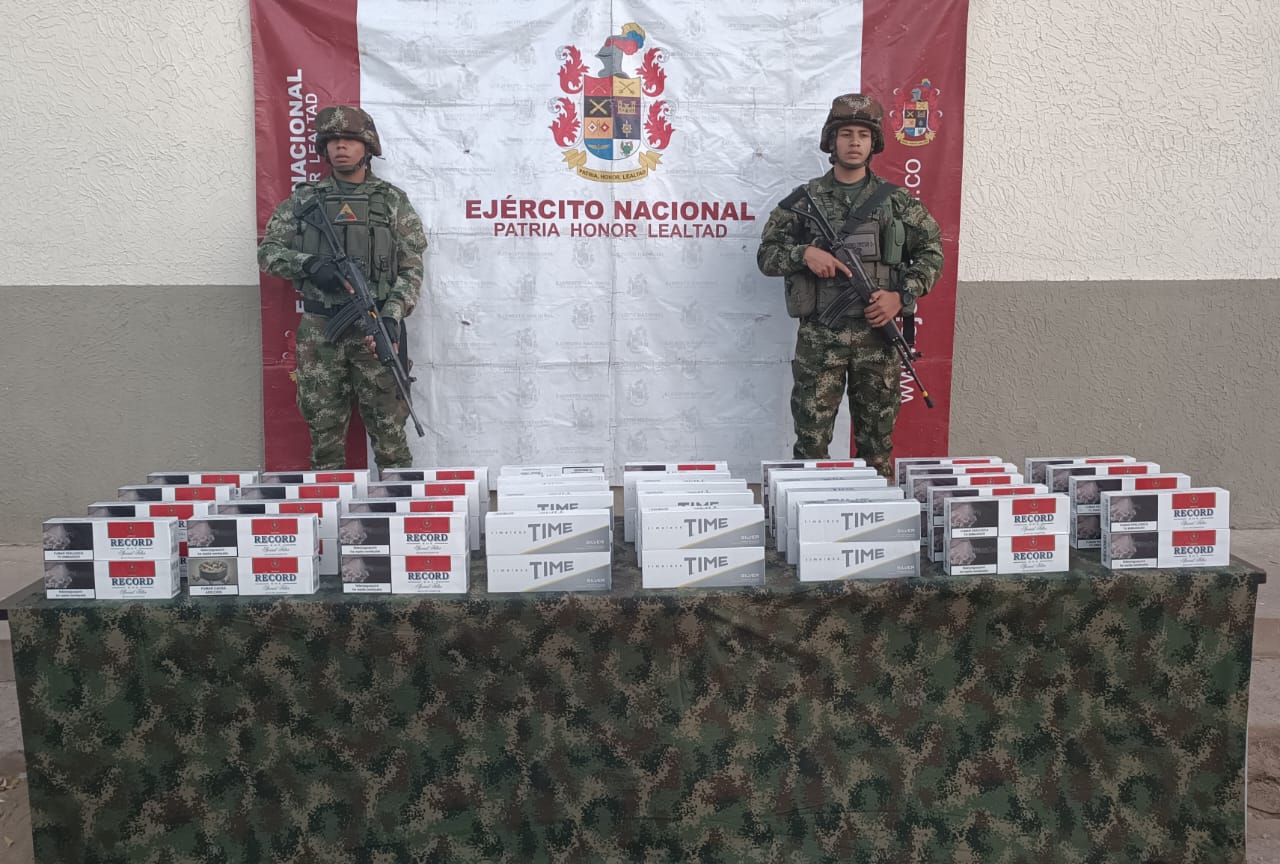 Más de 700 cajetillas de cigarrillos fueron incautadas en el corregimiento de Paraguachón