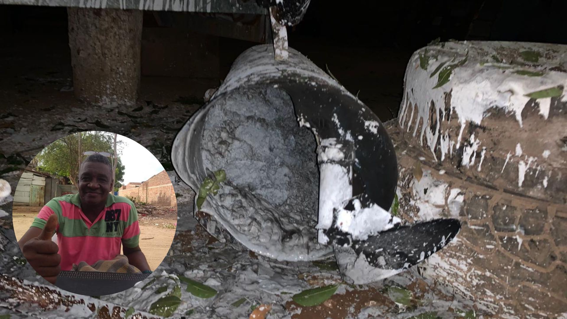 Herido pintor al estallarse bomba de carburo para soldadura en un taller de Fonseca