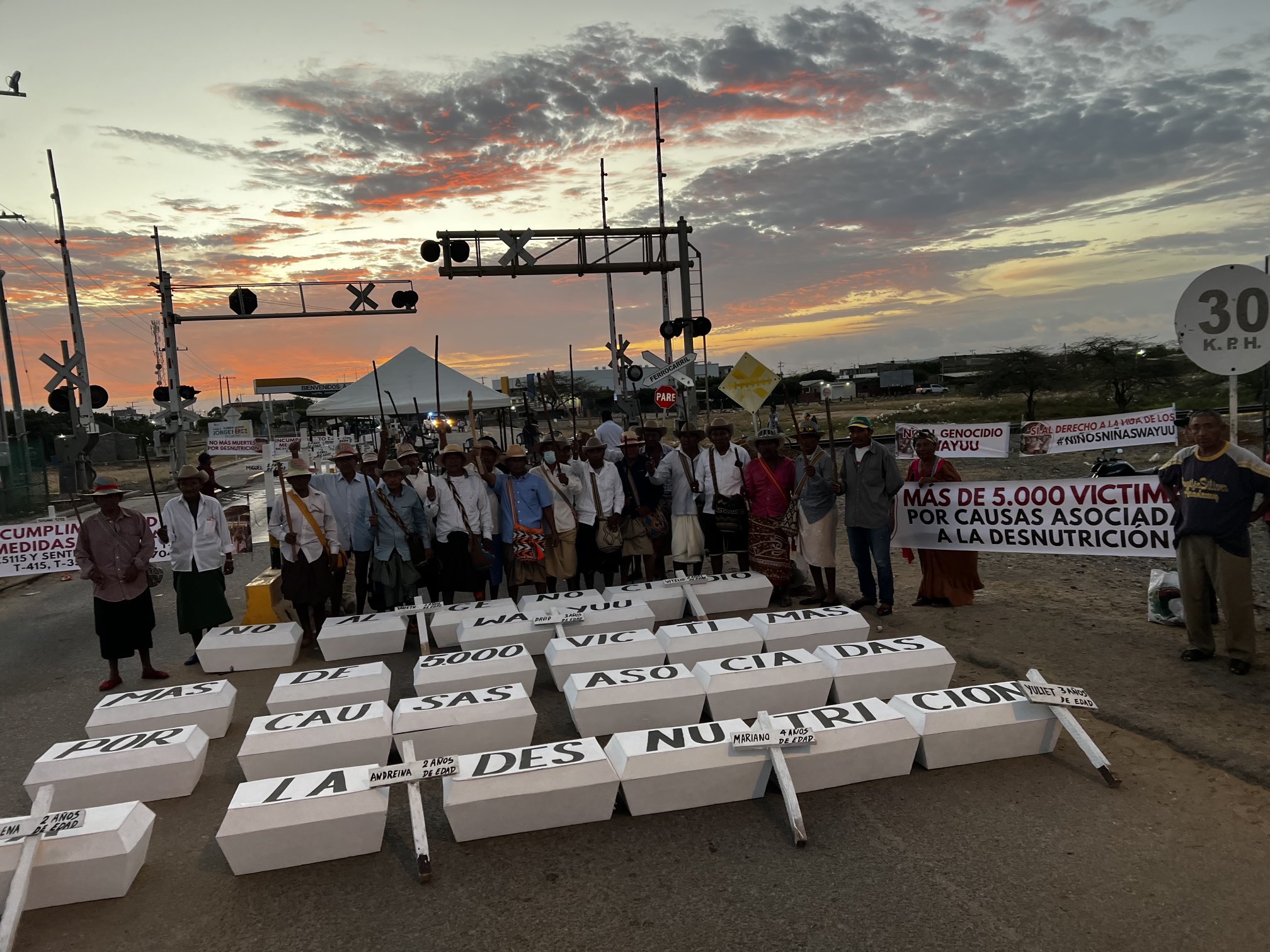 Autoridades tradicionales wayuú y cabildo gobernadores del Sur de La Guajira, en desacuerdo con el paro  