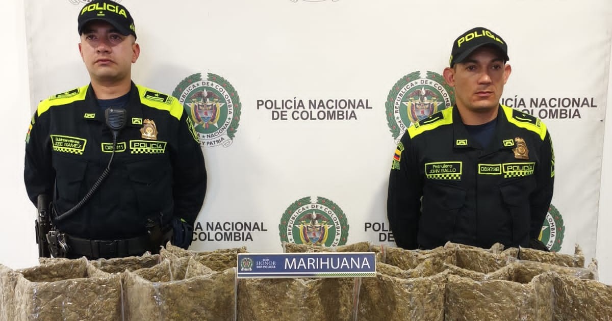 Incautan en El Dorado 12.665 gramos de marihuana camuflados en cajas que tenían como destino Riohacha
