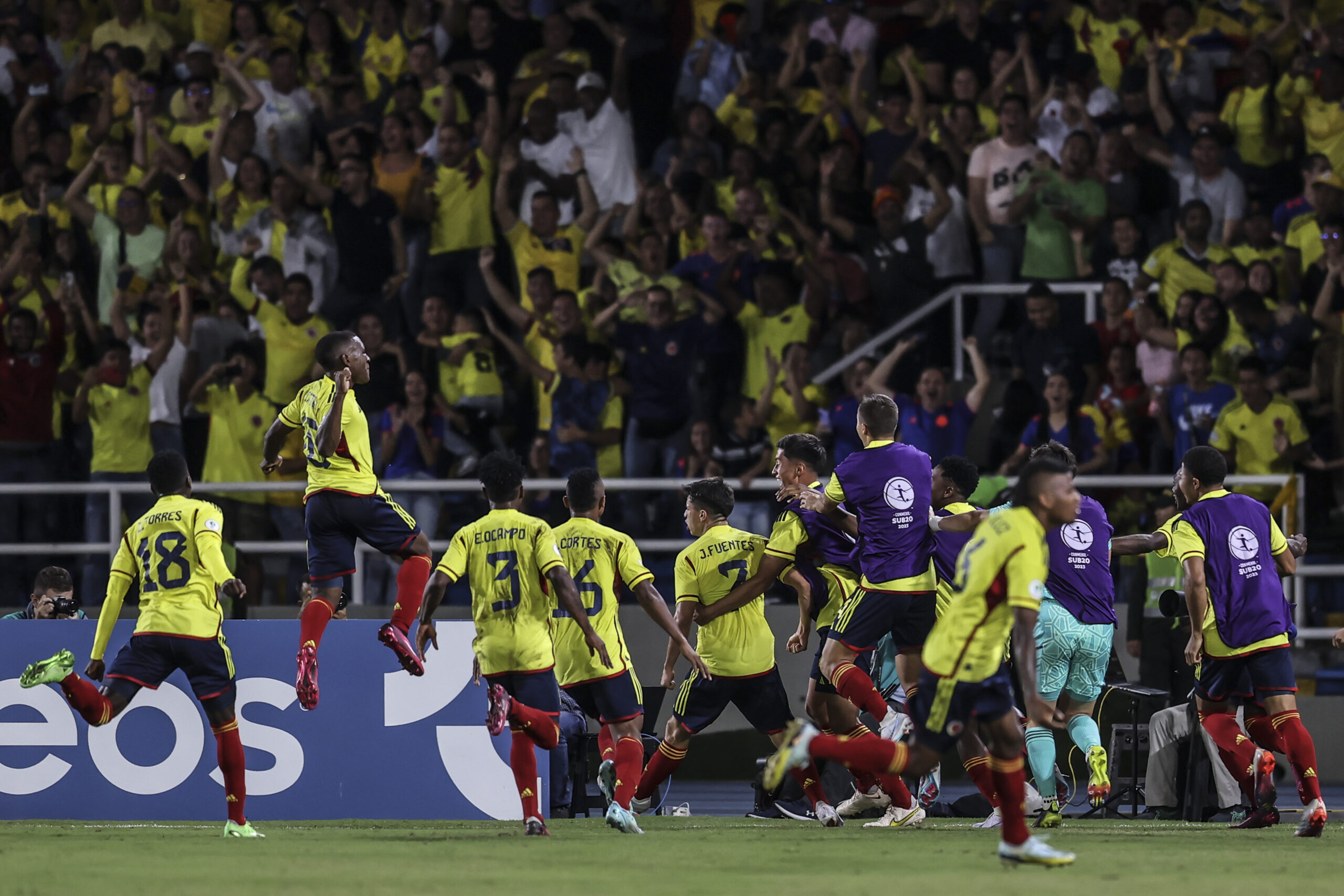 Colombia derrotó a Argentina y clasifica al hexagonal final del Suramericano Sub-20