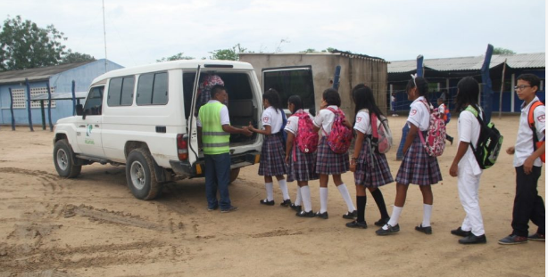 Desde del 6 de febrero se pondría en marcha el transporte escolar en 12 municipios de La Guajira