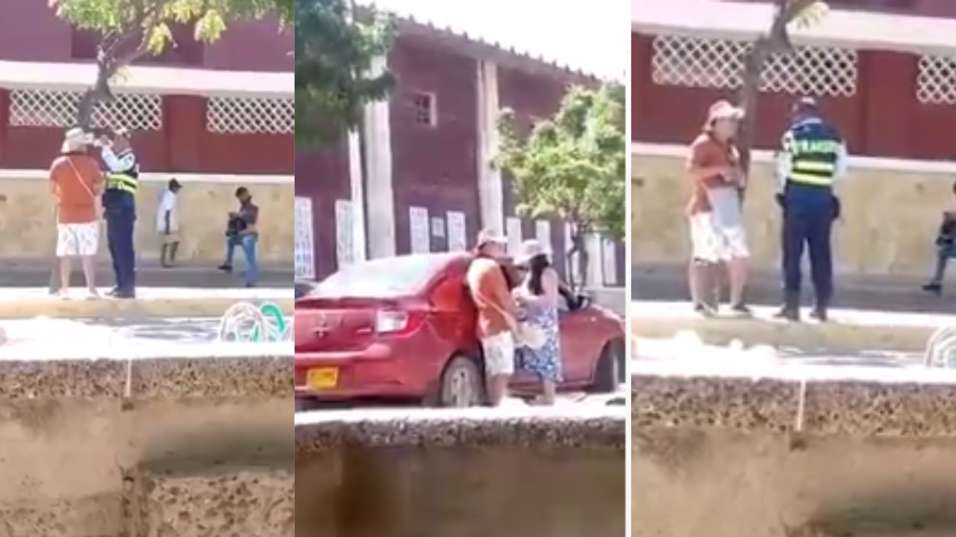 En video quedó registrado el presunto pago de un chantaje de agentes del Instramd a turistas