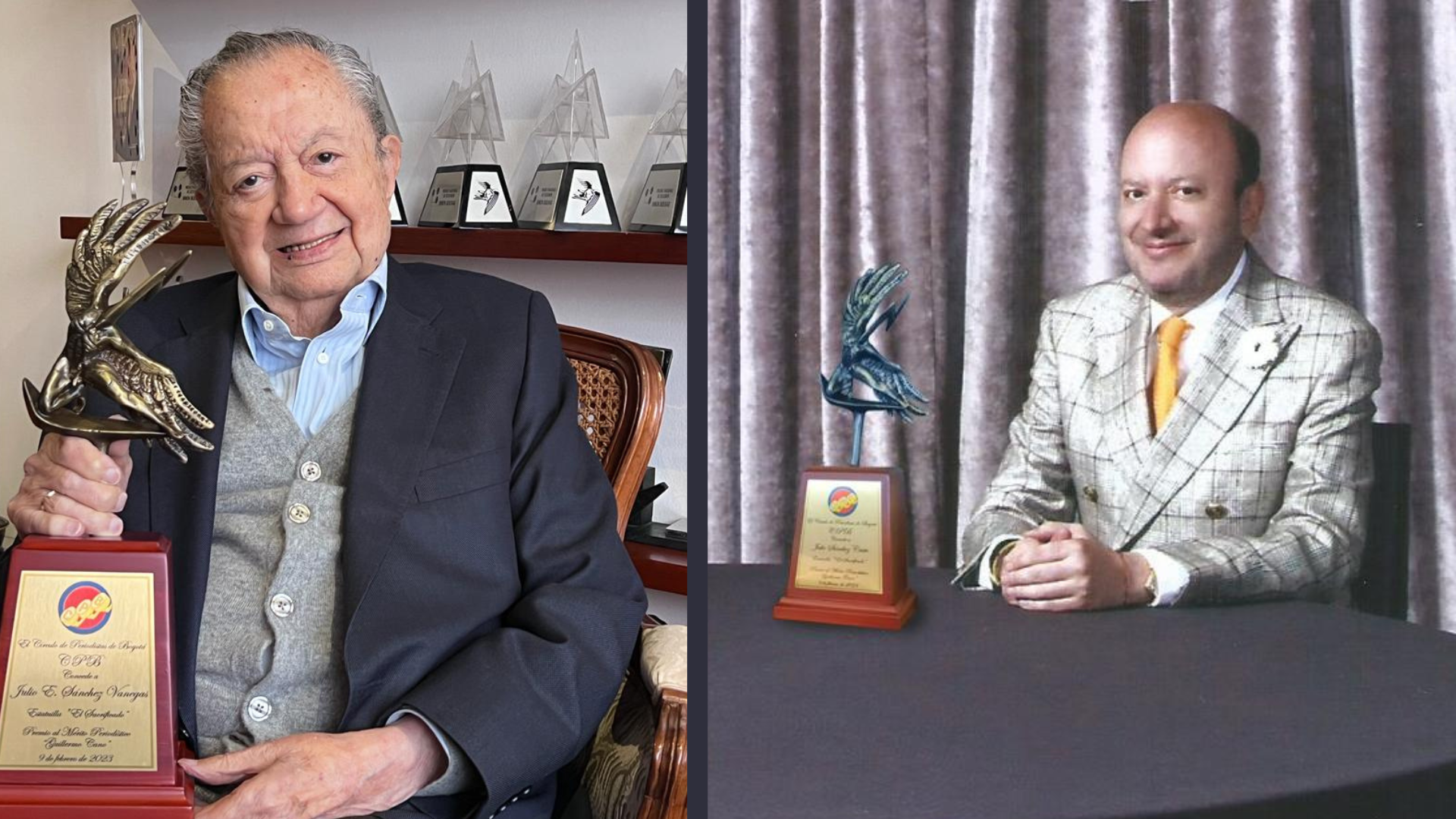 Julio Sánchez Vanegas y Julio Sánchez Cristo galardonados en los premios “Guillermo Cano”