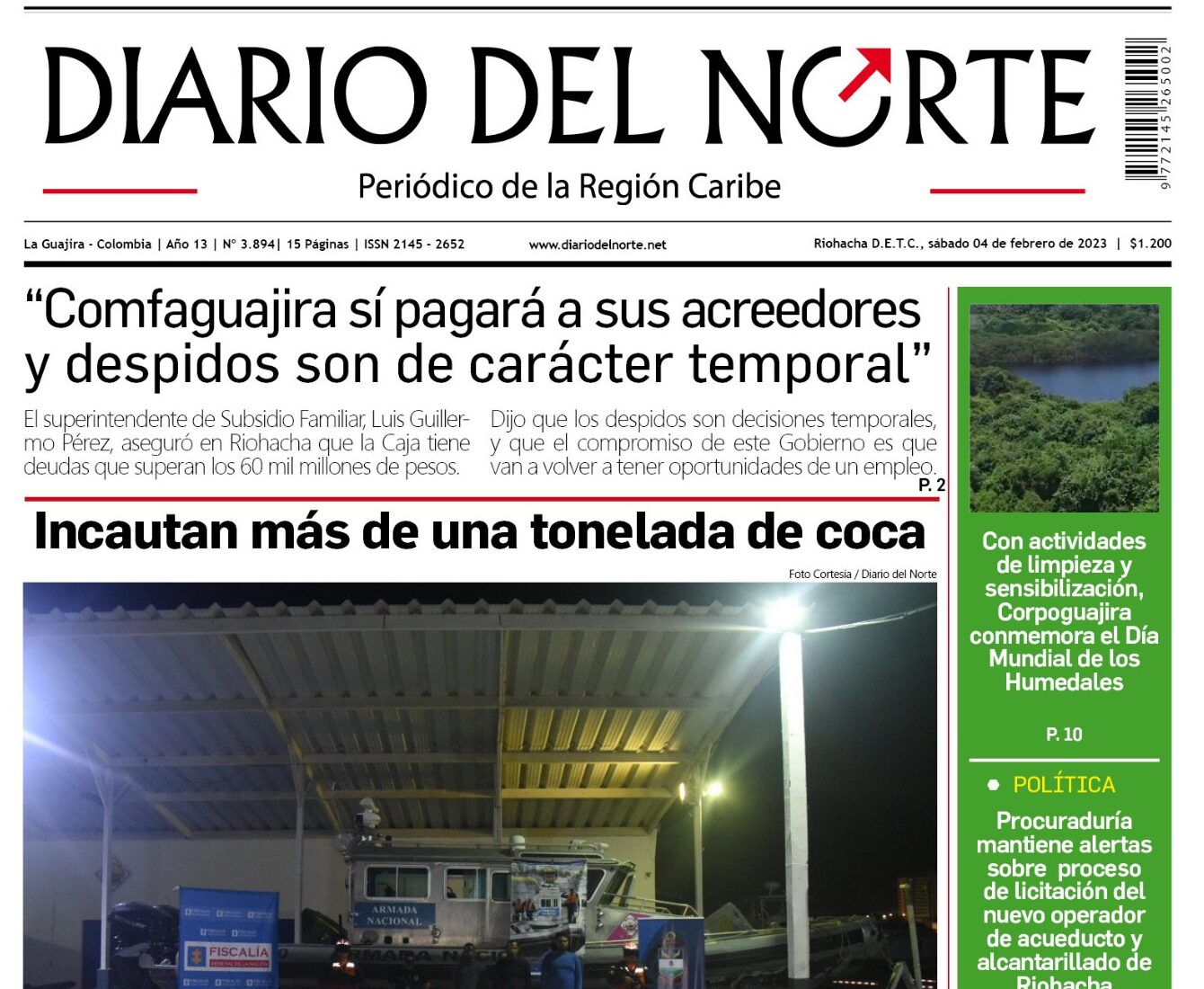 Compartimos nuestra edición de hoy 4 de febrero de 2023.