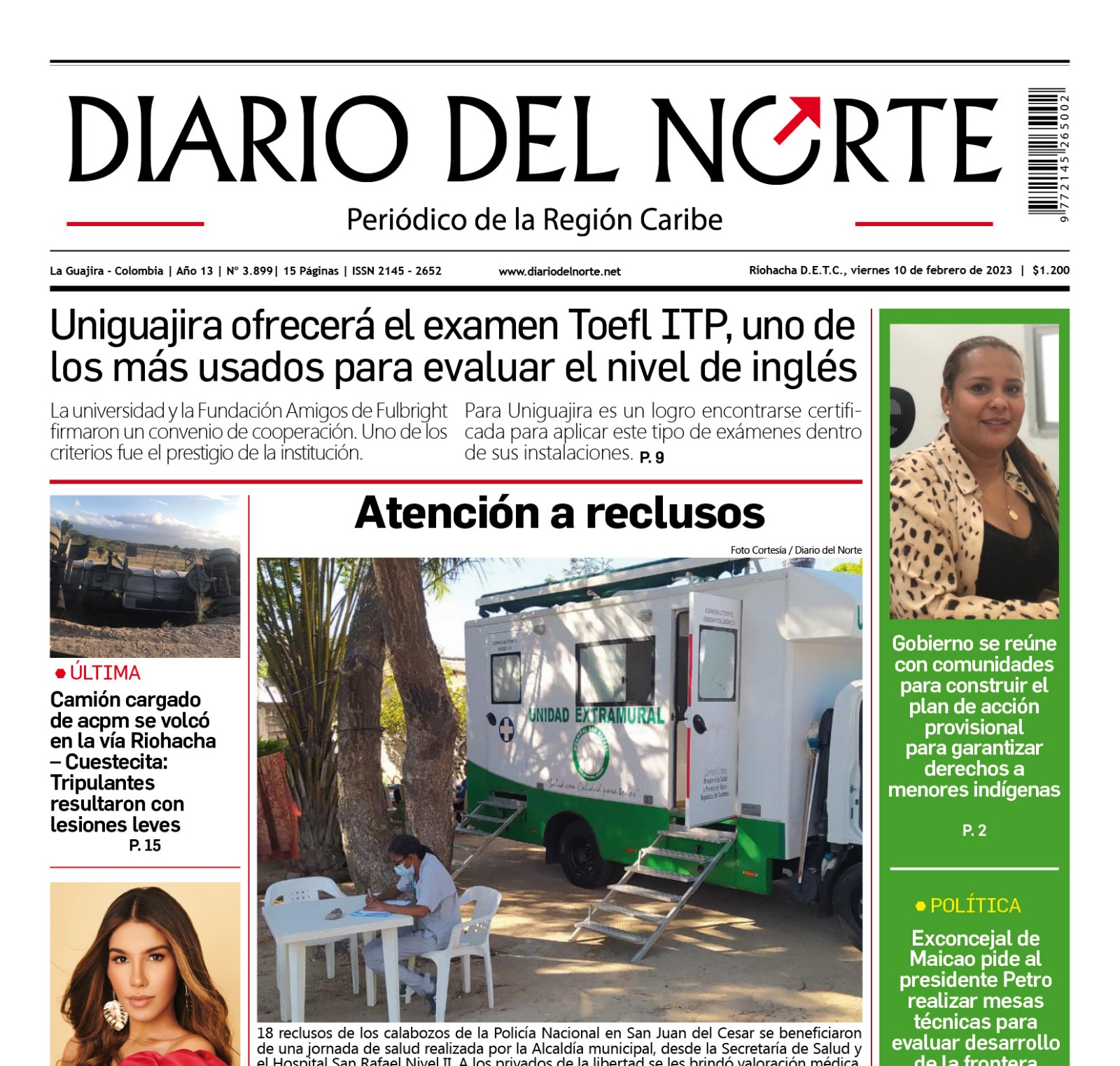 Compartimos nuestra  edición de hoy  10 de febrero de 2023.