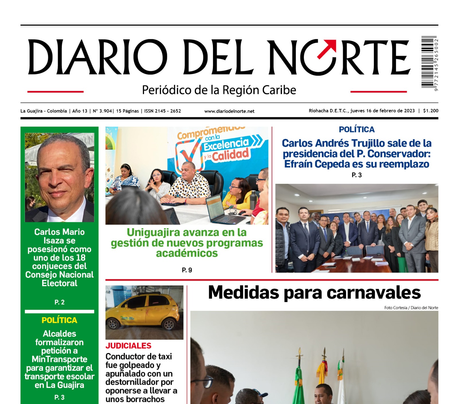 Compartimos nuestra edición de hoy  16 de noviembre de 2023.