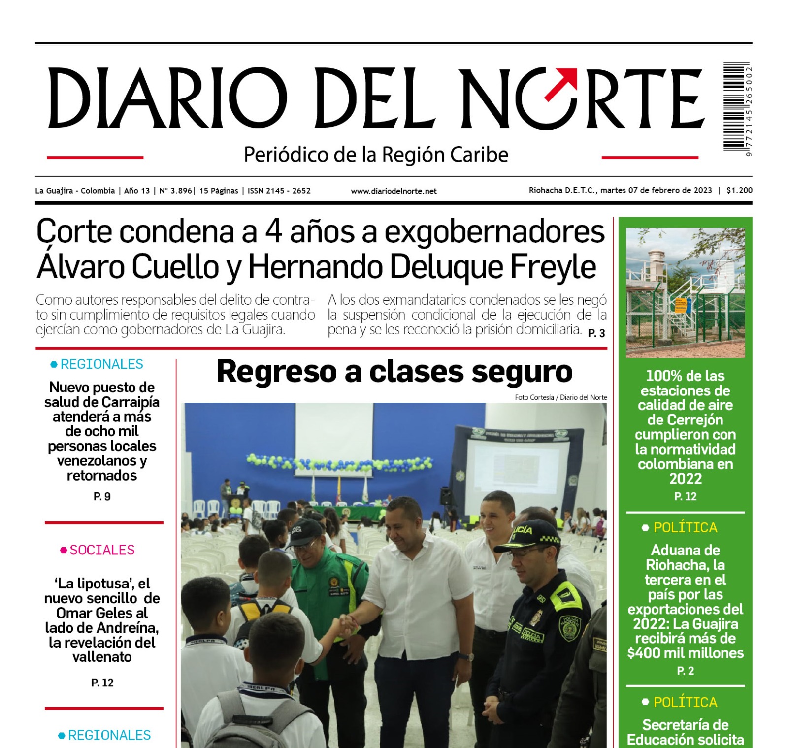 Compartimos nuestra edición de hoy 7 de febrero de 2023