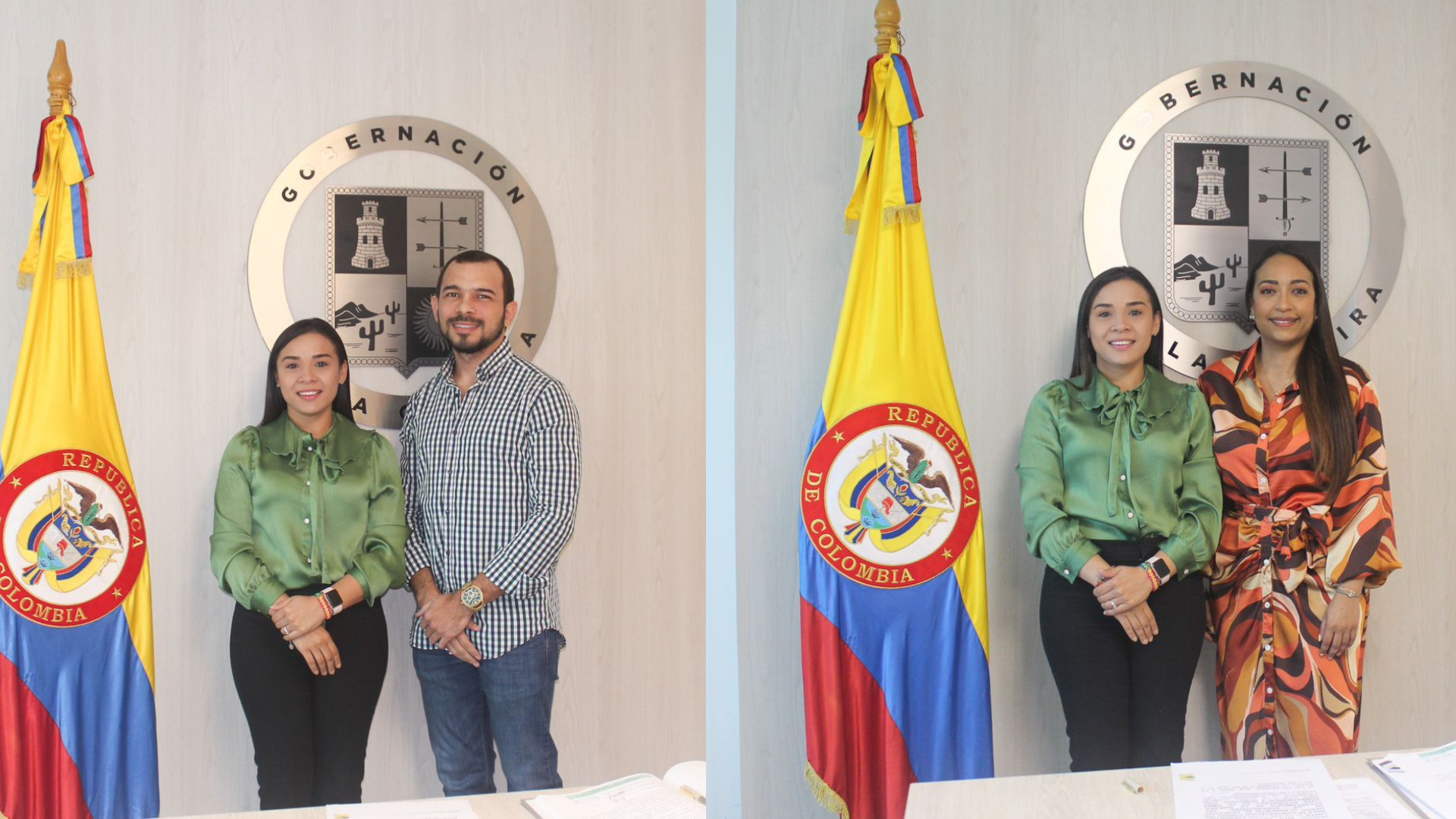 Rita Deluque y Jesús Navarro los nuevos funcionarios que integrarán la administración de la Gobernadora de La Guajira