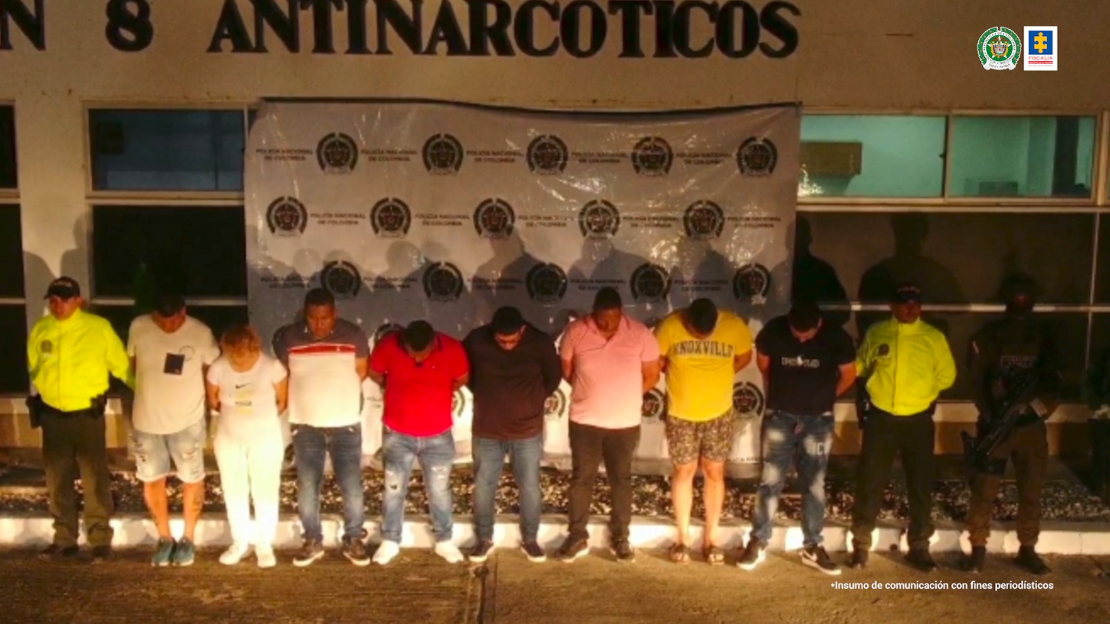En Santa Marta y La Guajira caen 15 presuntos integrantes de redes narcotraficantes pedidos en extradición por EE.UU