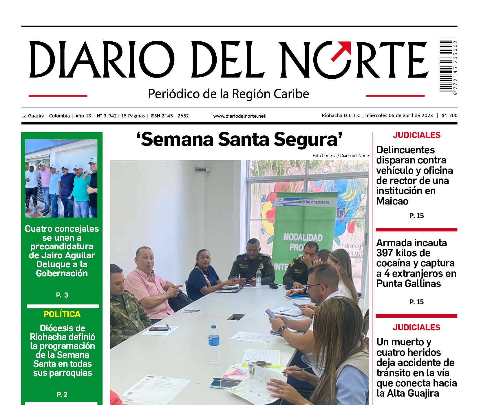 Esta es la edición del miércoles 5 de abril de 2023