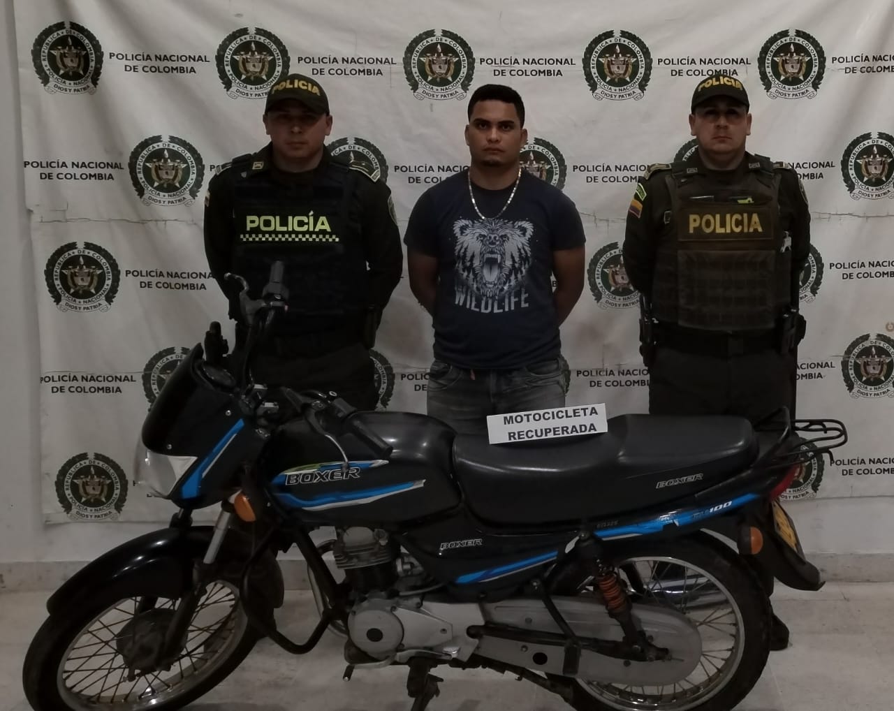 Capturado extranjero por robo de motocicleta en Riohacha