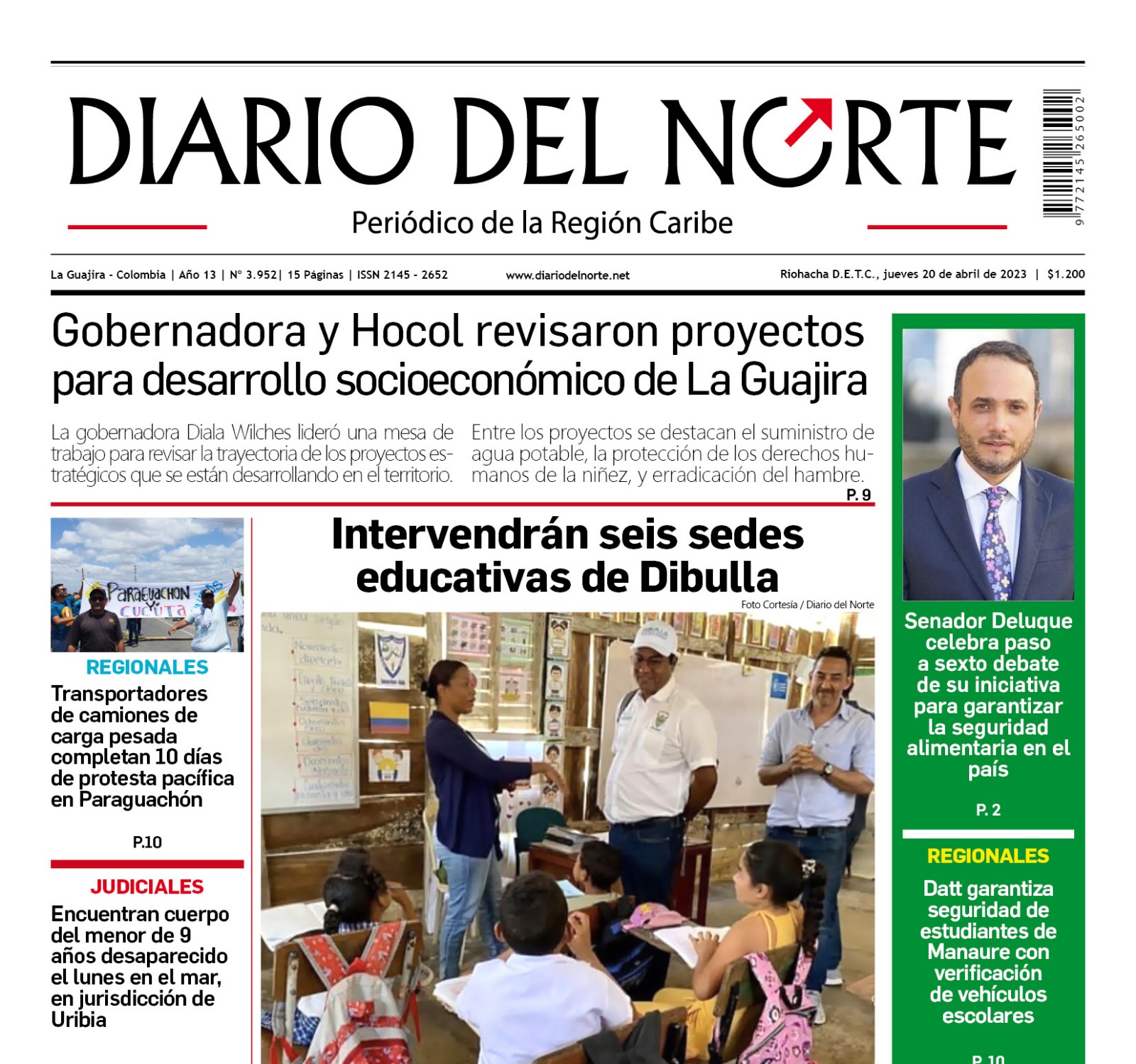 Compartimos nuestra edición de hoy 20 de abril de 2023.