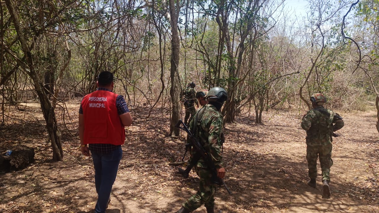 Hallan abandonada una granada de mortero en la vereda Yaruna, corregimiento de Carraipía