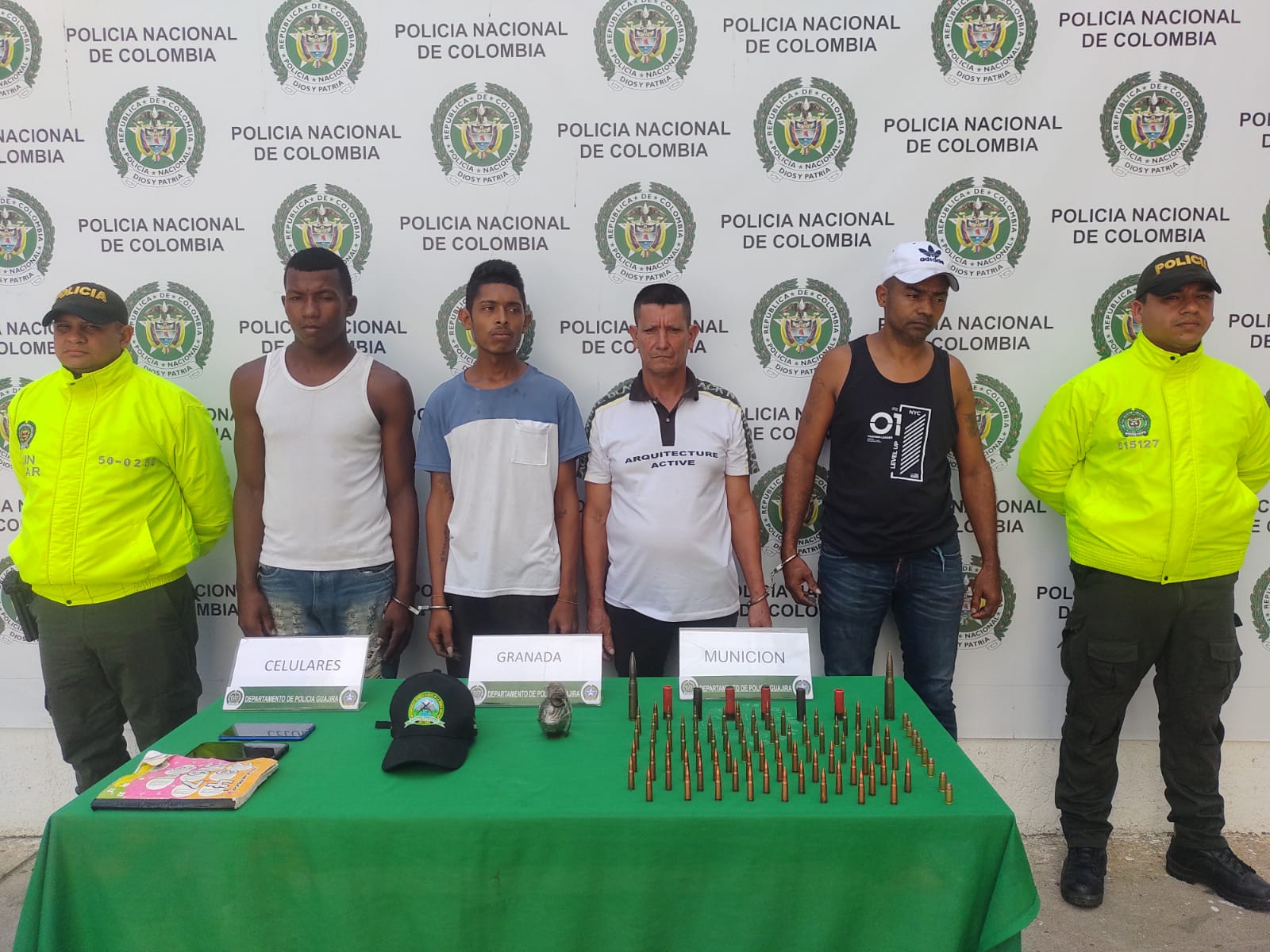 Caen cuatro presuntos integrantes de las Autodefensas Conquistadores de la Sierra Nevada en Dibulla