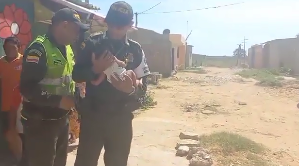 Bebé recién nacido fue dejado abandonado en el barrio Las Mercedes de Riohacha